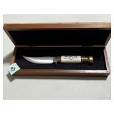 Signed Marbles Knife w/Birdseye Maple Box