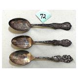 (3) Sterling Silver Spoons
