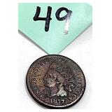 1877 Indian Head Penny