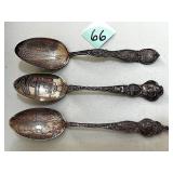(3) Sterling Silver Spoons