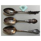 (3) Sterling Silver Spoons