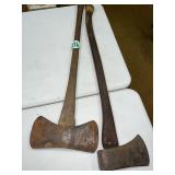 Dunlap Double Bit & Vaughan Single Bit Axes