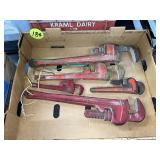 (5) Pipe Wrenches