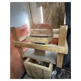 (2) Wood Boxes on Dolly Wheels