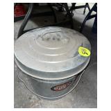 Galvanized Pail w/Lid