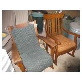 (2) Wooden Rocking Chairs
