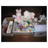 (3) Boxes Avon Items, Easter & Snowman Collection