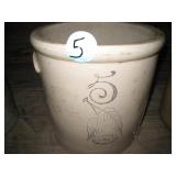 5 Gallon Red Wing Crock (Hairlines)
