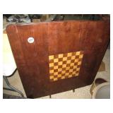 Cherry Wood Checkerboard Collapsable Table