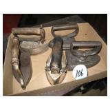(5) Antique Sad Irons