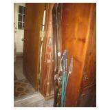 Wood Skis & Poles