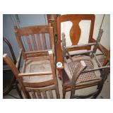 (4) Wooden Chairs