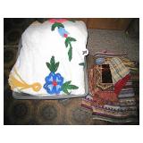 Braided Rugs & Chenille Bedspread