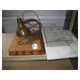 Marble/Wood Cutting Boards & Lamp