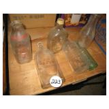 Old Bottle Collection Including Dolly Madison &...