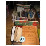 (4) Boxes Books Including Old Song Books, Birds...