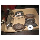 (5) Antique Sad Irons