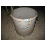 20 Gallon Red Wing Crock (Missing Handle...