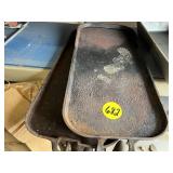 (2) Cast Iron Griddles
