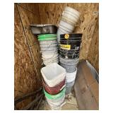 (4) Stacks of Plastic Pails