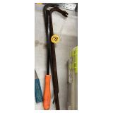 (2) Wrecking Bars & Pry Bar