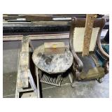 Claw Foot Arm Rocker, Table & Sawhorse