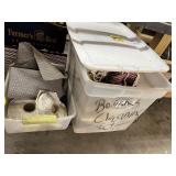 Tote & Bin of Misc.