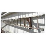 28 Foot Aluminum Extension Ladder - Hanging