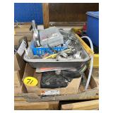 (2) Boxes w/Ice Grips, Hose Clamps & Misc.