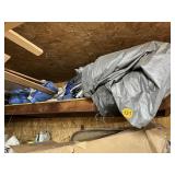 Tarps on Top Shelf
