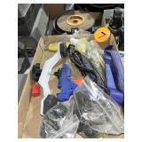 (2) Boxes Clamp, Glue Gun & Misc.