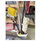 Bucket of Washing Brushes & Misc.