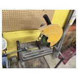 Metal Chop Saw on Rolling Stand
