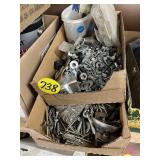 (2) Boxes Mostly New Nuts & Bolts
