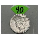 1922 Peace Silver Dollar (Hole)