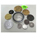 Older Foreign Coins & Tokens Including 1785...