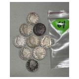 (9) V Nickels