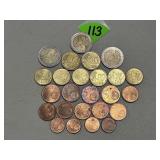 Assorted Euro Coins
