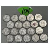 (20) Canadian Silver Dimes