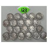 (21) Buffalo Nickels Readable Dates
