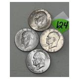 (4) Eisenhower Dollars