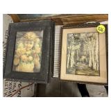 (2) Stacks of Pictures (Wallace Nutting & Others)