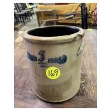 3 Gallon Salt Glaze Crock (Damaged)