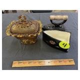 Ceramic Iron & Tiara Candy Dish