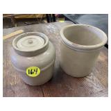 (2) Stoneware Pieces (Damaged)