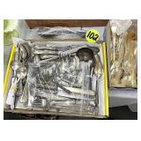 Assorted Silver Plate & Gold Plate Silverware