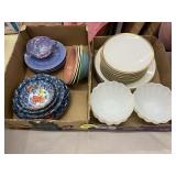 (2) Boxes Dishes