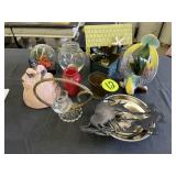 Glass Lamp Base, Planters & Misc.