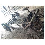 Horse Drawn Manure Spreader on Steel