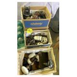 (3) Boxes Insulators, Door Knobs & Door Glides